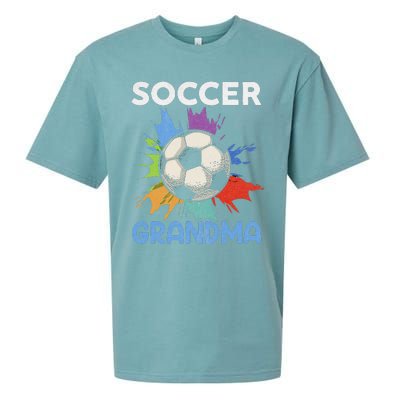 Soccer Grandma MotherS Day Gift Sueded Cloud Jersey T-Shirt