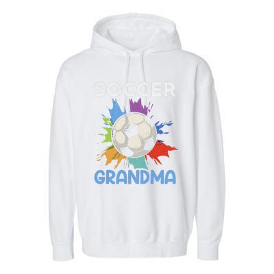 Soccer Grandma MotherS Day Gift Garment-Dyed Fleece Hoodie