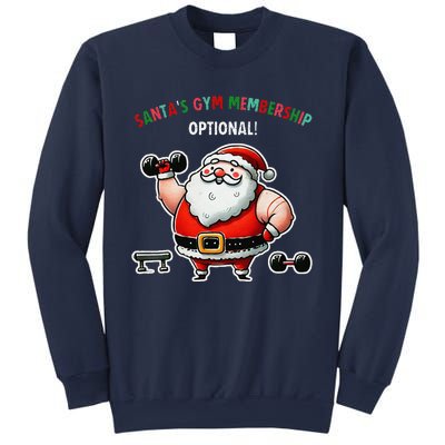 Santa’S Gym Membership FitnessWeightliftingGymgoers Sweatshirt