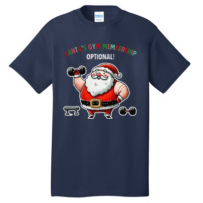 Santa’S Gym Membership FitnessWeightliftingGymgoers Tall T-Shirt