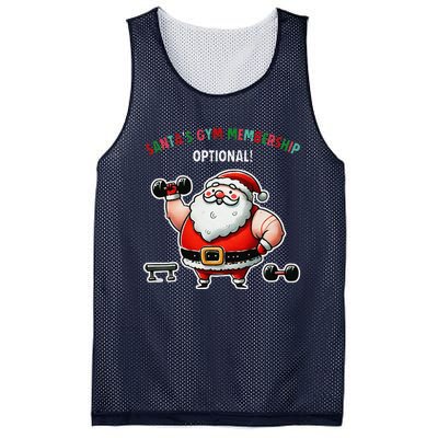 Santa’S Gym Membership FitnessWeightliftingGymgoers Mesh Reversible Basketball Jersey Tank