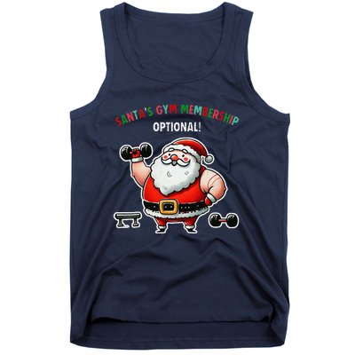 Santa’S Gym Membership FitnessWeightliftingGymgoers Tank Top