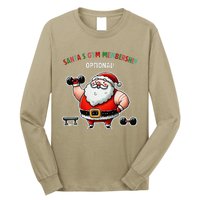 Santa’S Gym Membership FitnessWeightliftingGymgoers Long Sleeve Shirt