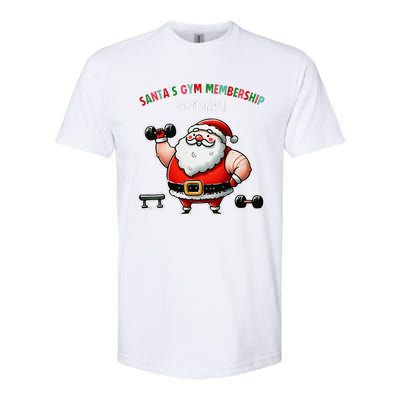 Santa’S Gym Membership FitnessWeightliftingGymgoers Softstyle CVC T-Shirt