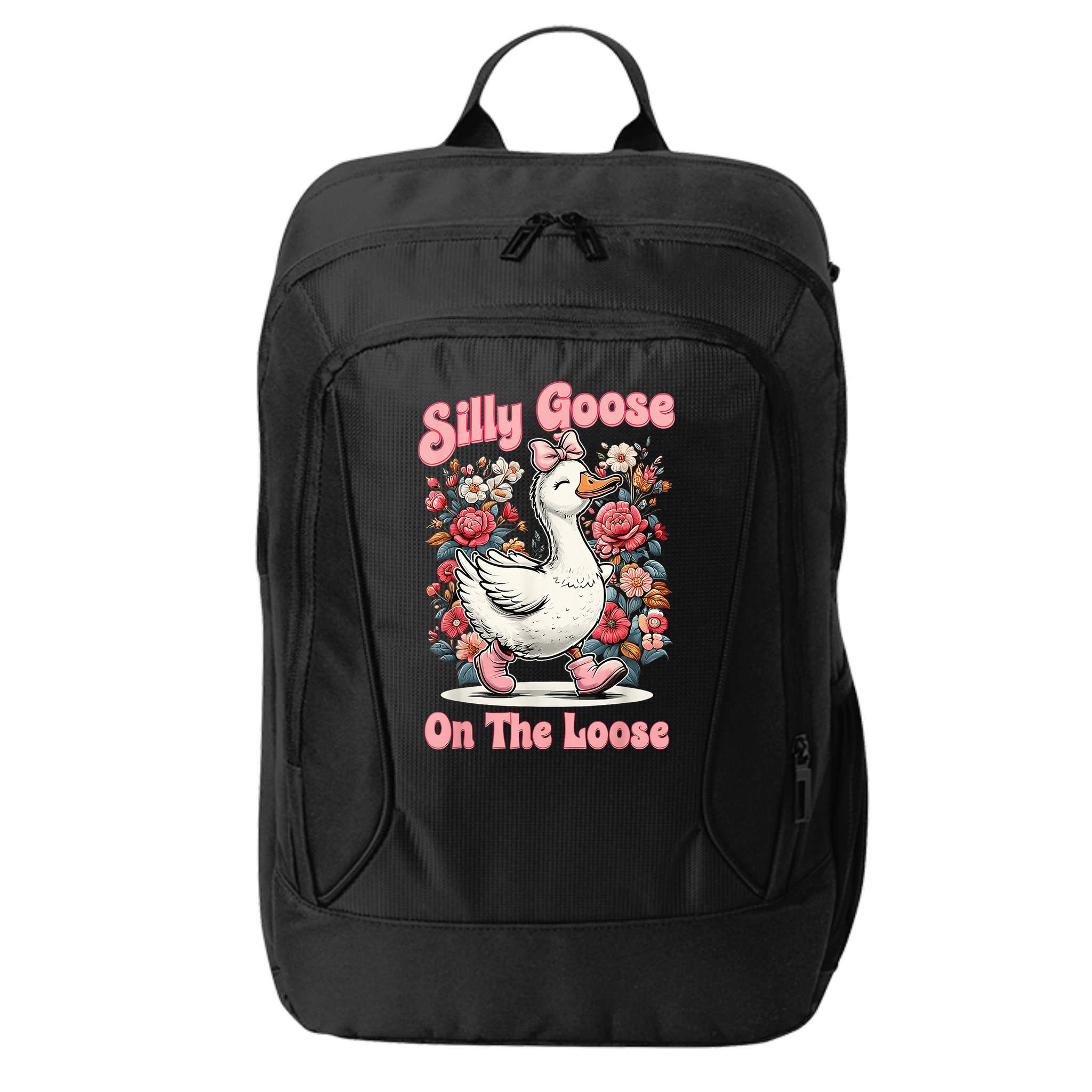 Silly Goose Mommy Floral Silly Goose Mama Mother's Day City Backpack