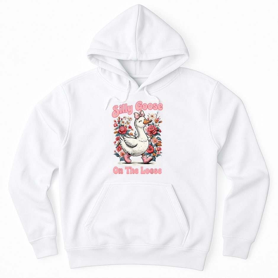 Silly Goose Mommy Floral Silly Goose Mama Mother's Day Hoodie