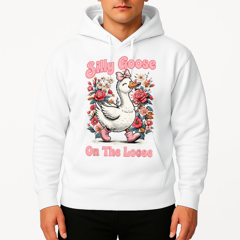 Silly Goose Mommy Floral Silly Goose Mama Mother's Day Hoodie