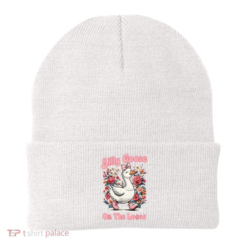 Silly Goose Mommy Floral Silly Goose Mama Mother's Day Beanie