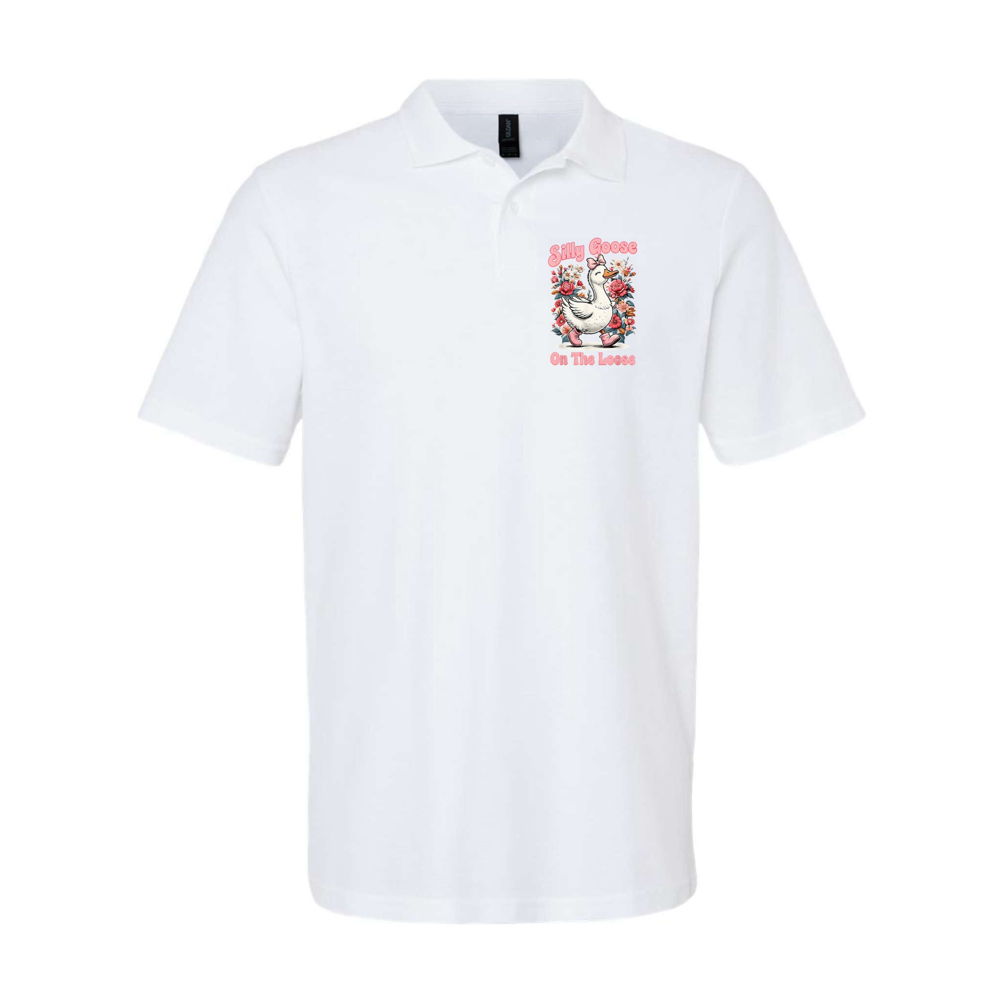 Silly Goose Mommy Floral Silly Goose Mama Mother's Day Polo
