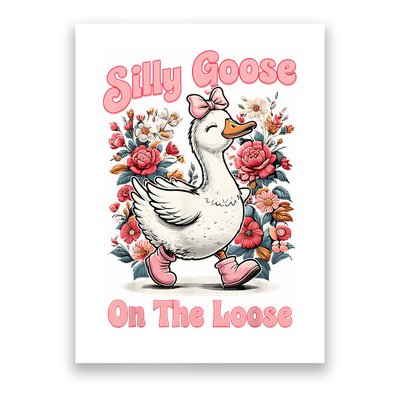 Silly Goose Mommy Floral Silly Goose Mama Mother's Day Poster