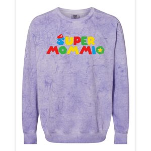 Super Gamer Mom Unleashed Celebrating Motherly Powers Colorblast Crewneck Sweatshirt