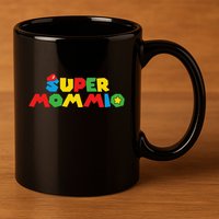 Super Gamer Mom Unleashed Celebrating Motherly Powers 11oz C Handle Ceramic Mug