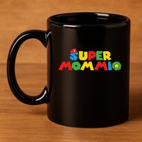 Super Gamer Mom Unleashed Celebrating Motherly Powers 11oz C Handle Ceramic Mug