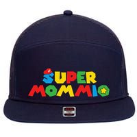 Super Gamer Mom Unleashed Celebrating Motherly Powers 7 Panel Mesh Trucker Snapback Hat