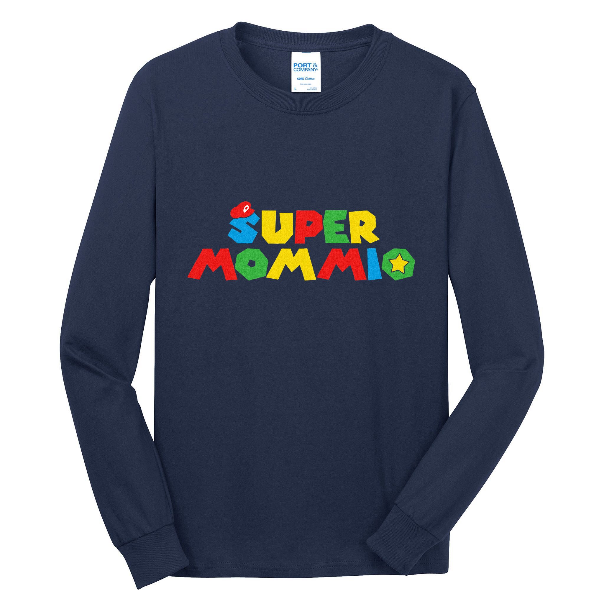 Super Gamer Mom Unleashed Celebrating Motherly Powers Tall Long Sleeve T-Shirt