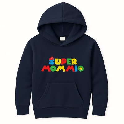 Super Gamer Mom Unleashed Celebrating Motherly Powers Kids Hoodie
