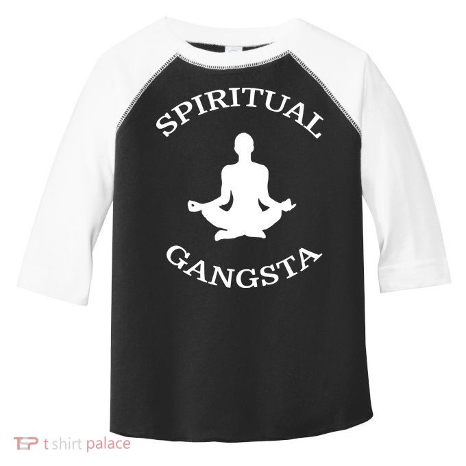 Spiritual Gangsta Men Womens Funny Yoga Toddler Fine Jersey T-Shirt