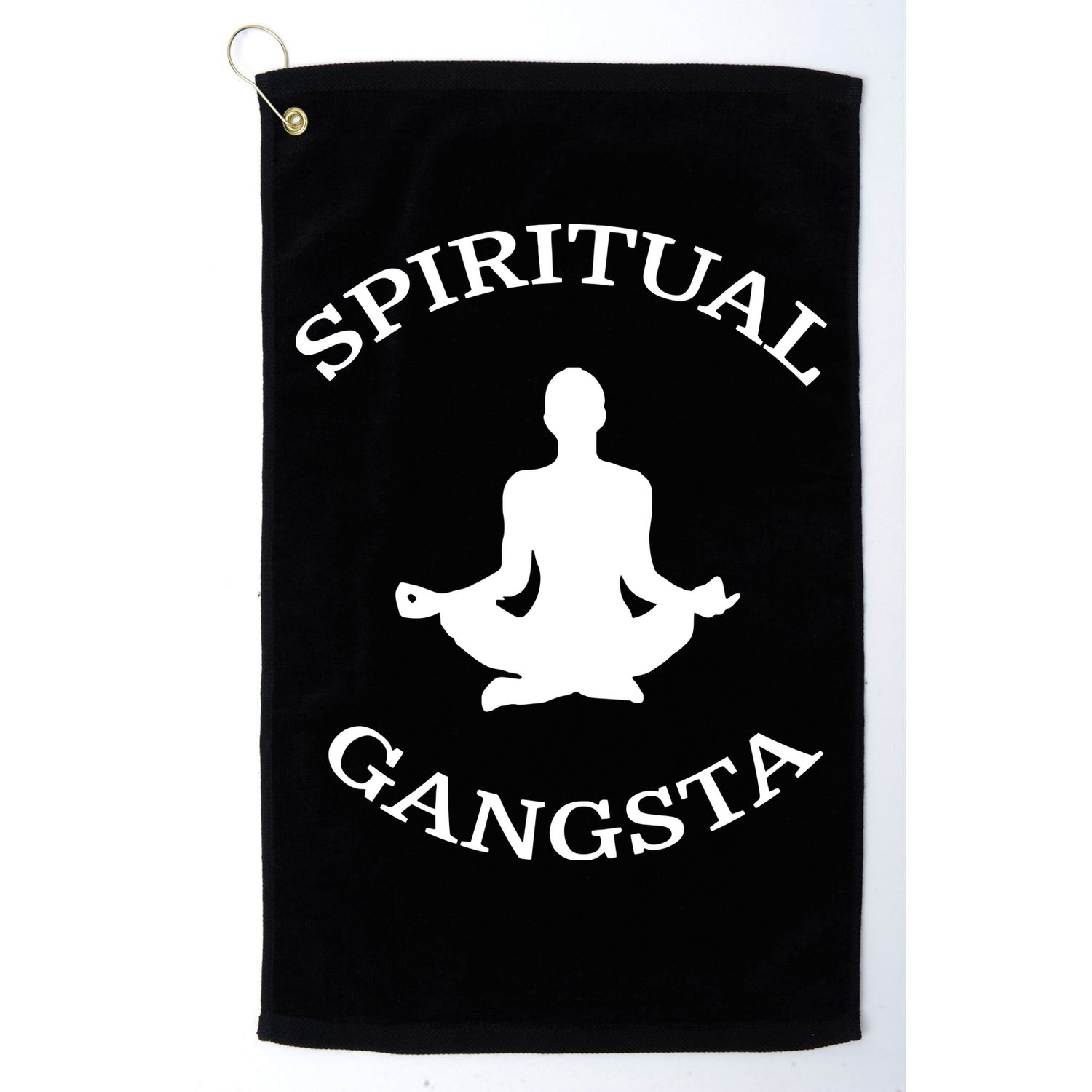Spiritual Gangsta Men Womens Funny Yoga Golf Towel