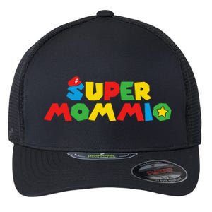 Super Gamer Mom Unleashed Celebrating Motherly Powers Flexfit Unipanel Trucker Cap