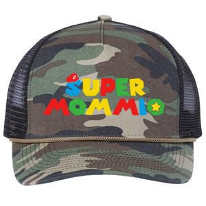 Super Gamer Mom Unleashed Celebrating Motherly Powers Retro Rope Trucker Hat Cap