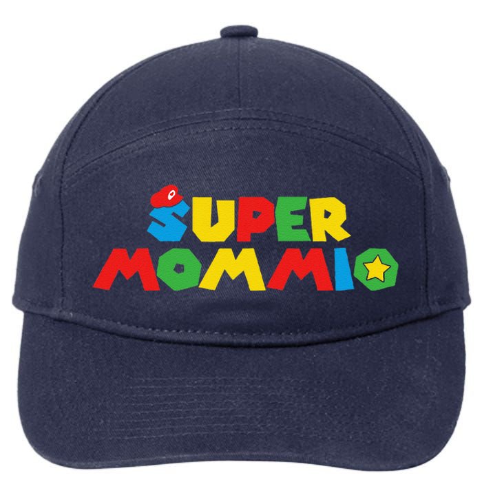 Super Gamer Mom Unleashed Celebrating Motherly Powers 7-Panel Snapback Hat