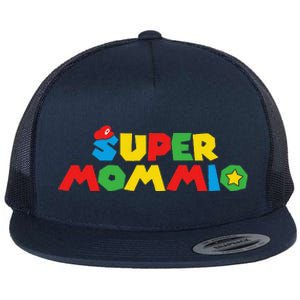 Super Gamer Mom Unleashed Celebrating Motherly Powers Flat Bill Trucker Hat