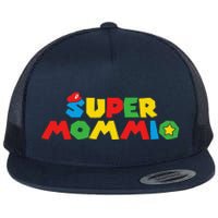 Super Gamer Mom Unleashed Celebrating Motherly Powers Flat Bill Trucker Hat