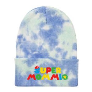 Super Gamer Mom Unleashed Celebrating Motherly Powers Tie Dye 12in Knit Beanie