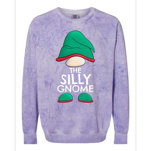 Silly Gnome Matching Family Christmas Pajama Outfits Xmas Gift Colorblast Crewneck Sweatshirt