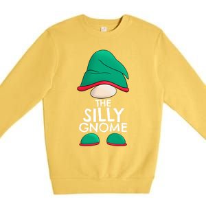 Silly Gnome Matching Family Christmas Pajama Outfits Xmas Gift Premium Crewneck Sweatshirt