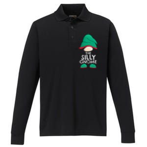 Silly Gnome Matching Family Christmas Pajama Outfits Xmas Gift Performance Long Sleeve Polo