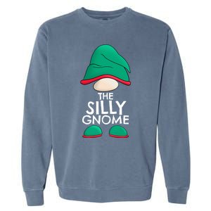 Silly Gnome Matching Family Christmas Pajama Outfits Xmas Gift Garment-Dyed Sweatshirt