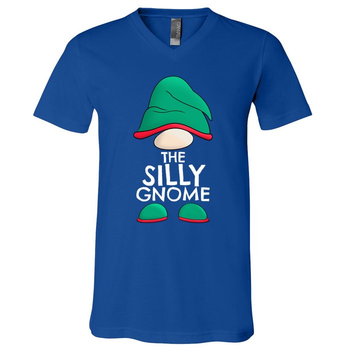 Silly Gnome Matching Family Christmas Pajama Outfits Xmas Gift V-Neck T-Shirt