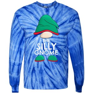 Silly Gnome Matching Family Christmas Pajama Outfits Xmas Gift Tie-Dye Long Sleeve Shirt