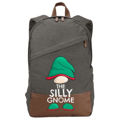 Silly Gnome Matching Family Christmas Pajama Outfits Xmas Gift Cotton Canvas Backpack