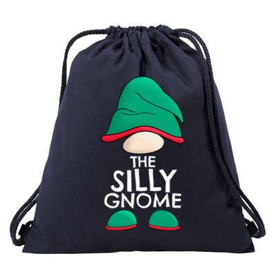 Silly Gnome Matching Family Christmas Pajama Outfits Xmas Gift Drawstring Bag