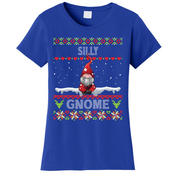 Silly Gnome Matching Family Christmas Ugly Pjs Funny Gift Women's T-Shirt