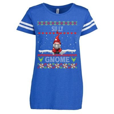 Silly Gnome Matching Family Christmas Ugly Pjs Funny Gift Enza Ladies Jersey Football T-Shirt