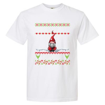 Silly Gnome Matching Family Christmas Ugly Pjs Funny Gift Garment-Dyed Heavyweight T-Shirt