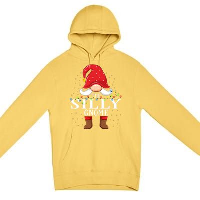 Silly Gnome Matching Christmas Family Pajama Gift Premium Pullover Hoodie