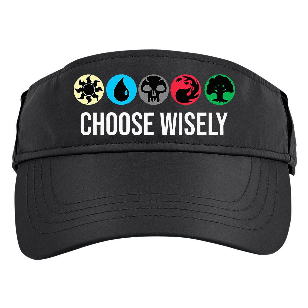 Symbols Gathering Magic Choose Wisely Blue Red Green Adult Drive Performance Visor