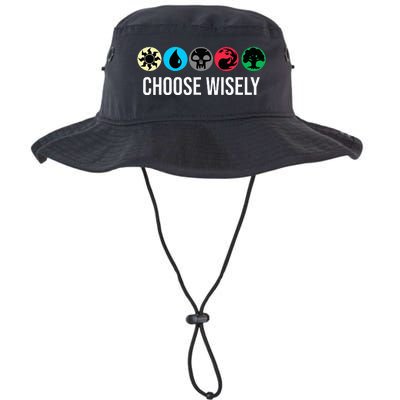 Symbols Gathering Magic Choose Wisely Blue Red Green Legacy Cool Fit Booney Bucket Hat