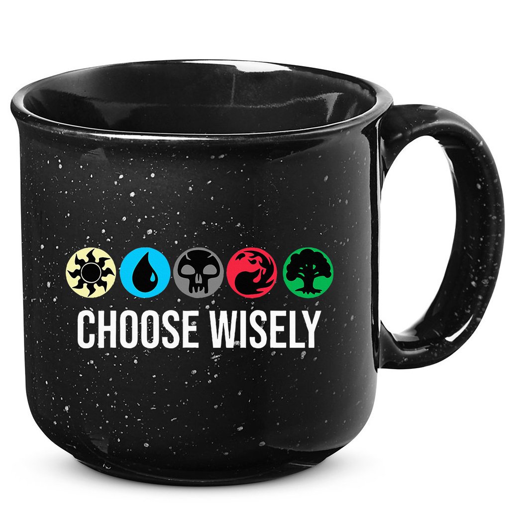 Symbols Gathering Magic Choose Wisely Blue Red Green 15oz Campfire Ceramic Mug