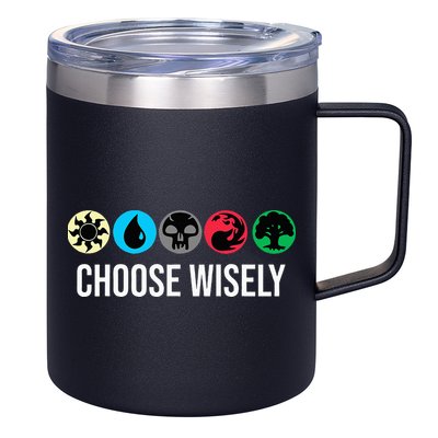 Symbols Gathering Magic Choose Wisely Blue Red Green 12oz Stainless Steel Coffee Mug