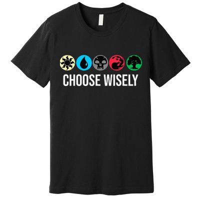 Symbols Gathering Magic Choose Wisely Blue Red Green Premium T-Shirt