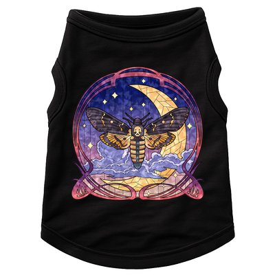 Stained Glass Moth Butterfly Moon Crest Doggie Tank