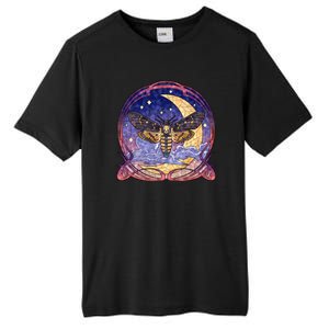 Stained Glass Moth Butterfly Moon Crest Tall Fusion ChromaSoft Performance T-Shirt