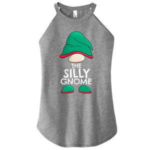 Silly Gnome Matching Family Christmas Pajama Outfits Xmas Gift Women's Perfect Tri Rocker Tank