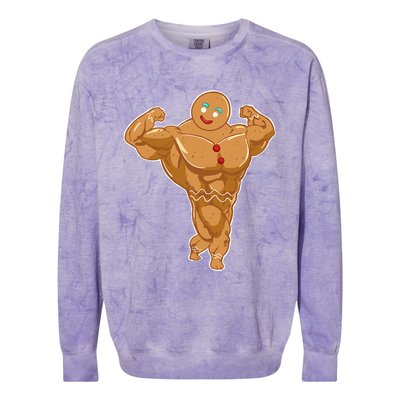 Superhero Gingerbread man Colorblast Crewneck Sweatshirt