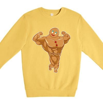 Superhero Gingerbread man Premium Crewneck Sweatshirt